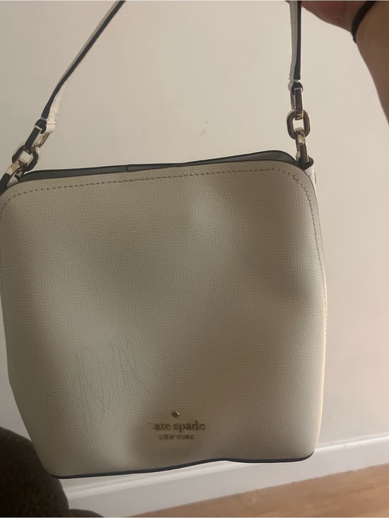 kate spade Handbags - kate spade Cream Pebbled Leather Shoulder Bag with Gold Hardware